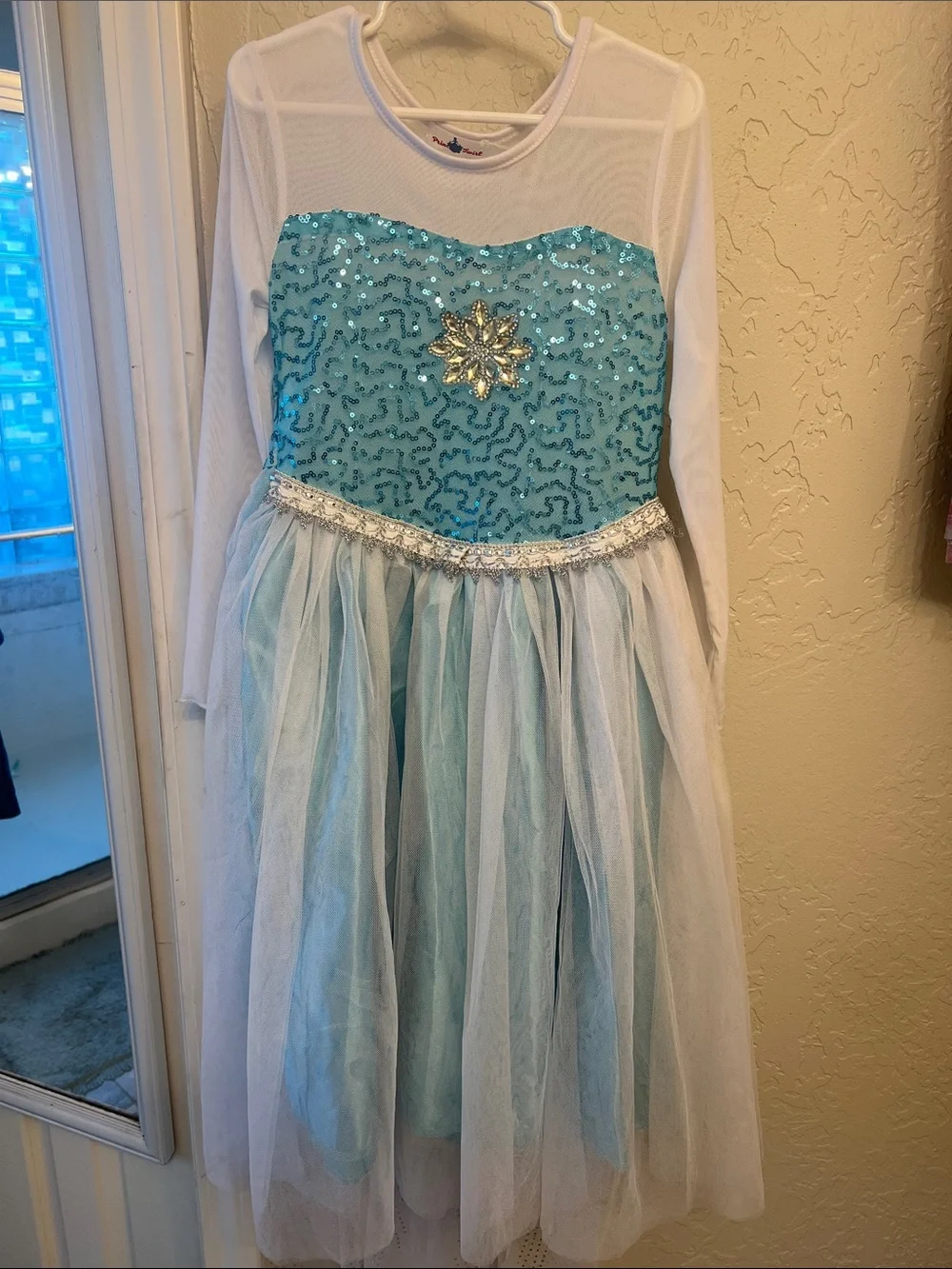 Sparkling Light Blue Princess Costume Dress - Frozen Style